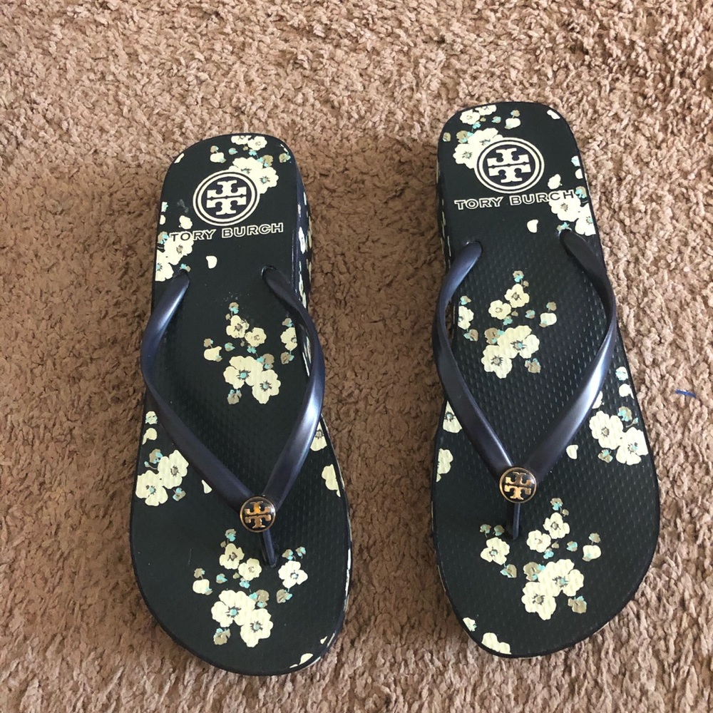 - Tory Burch floral sandal